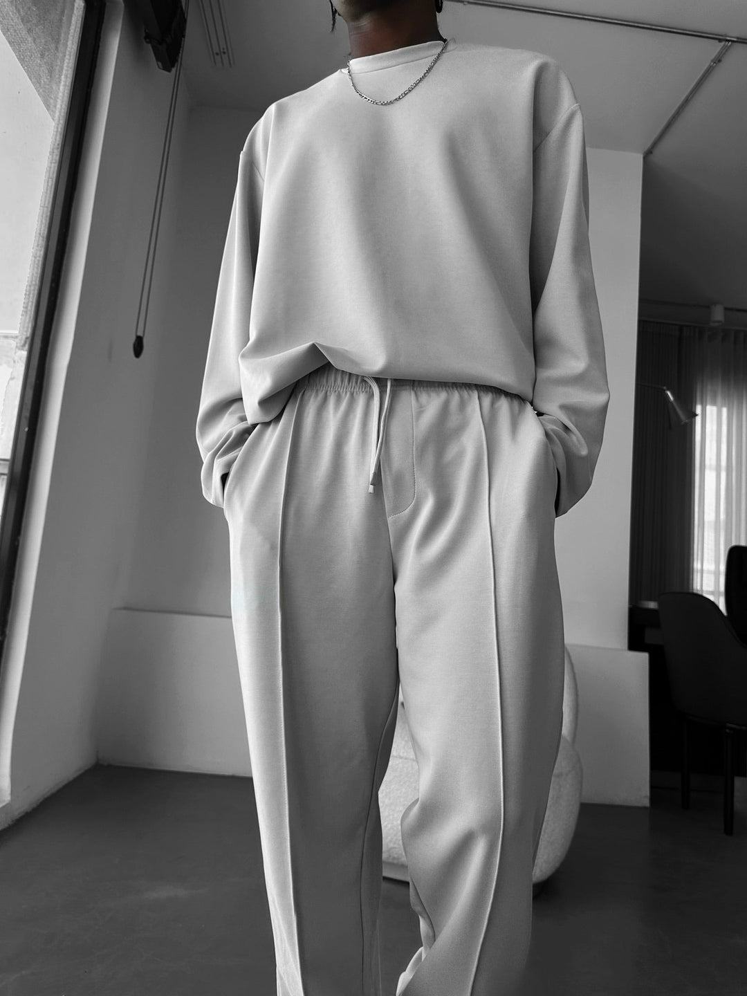 Oversize Modal Sweatshirt - Grå