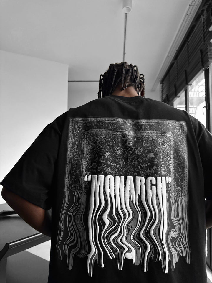 Oversize Monarch T-Shirt - Svart och Vit