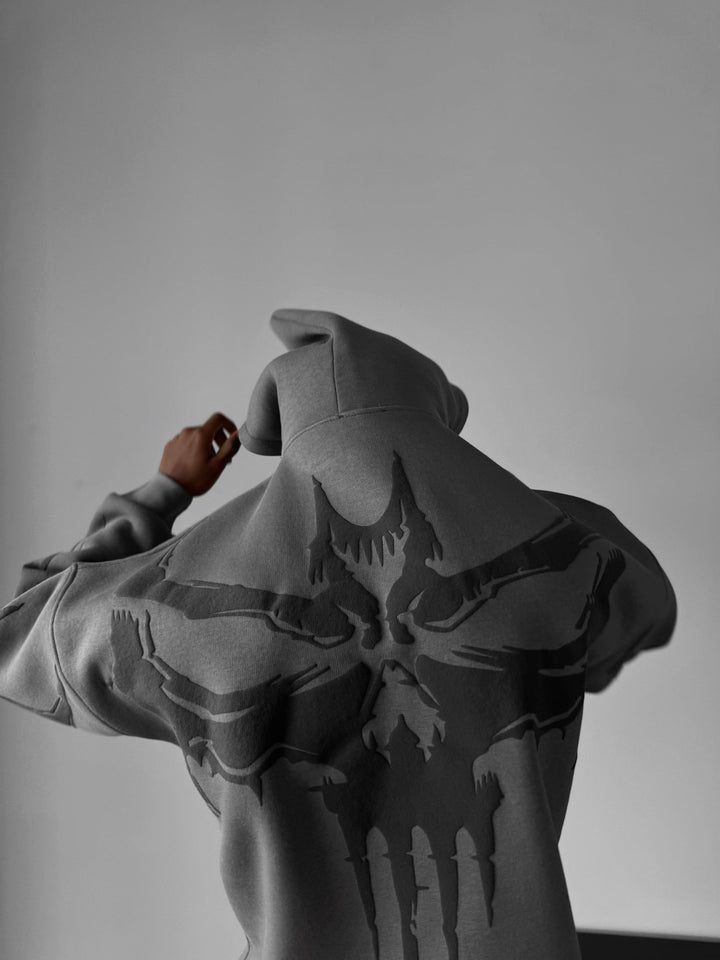 Oversize Ghost Hoodie - Antracit