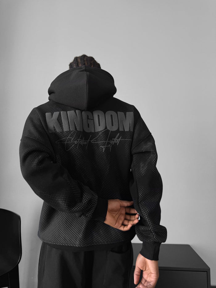 Oversize Kingdom Hoodie - Svart och Antracit