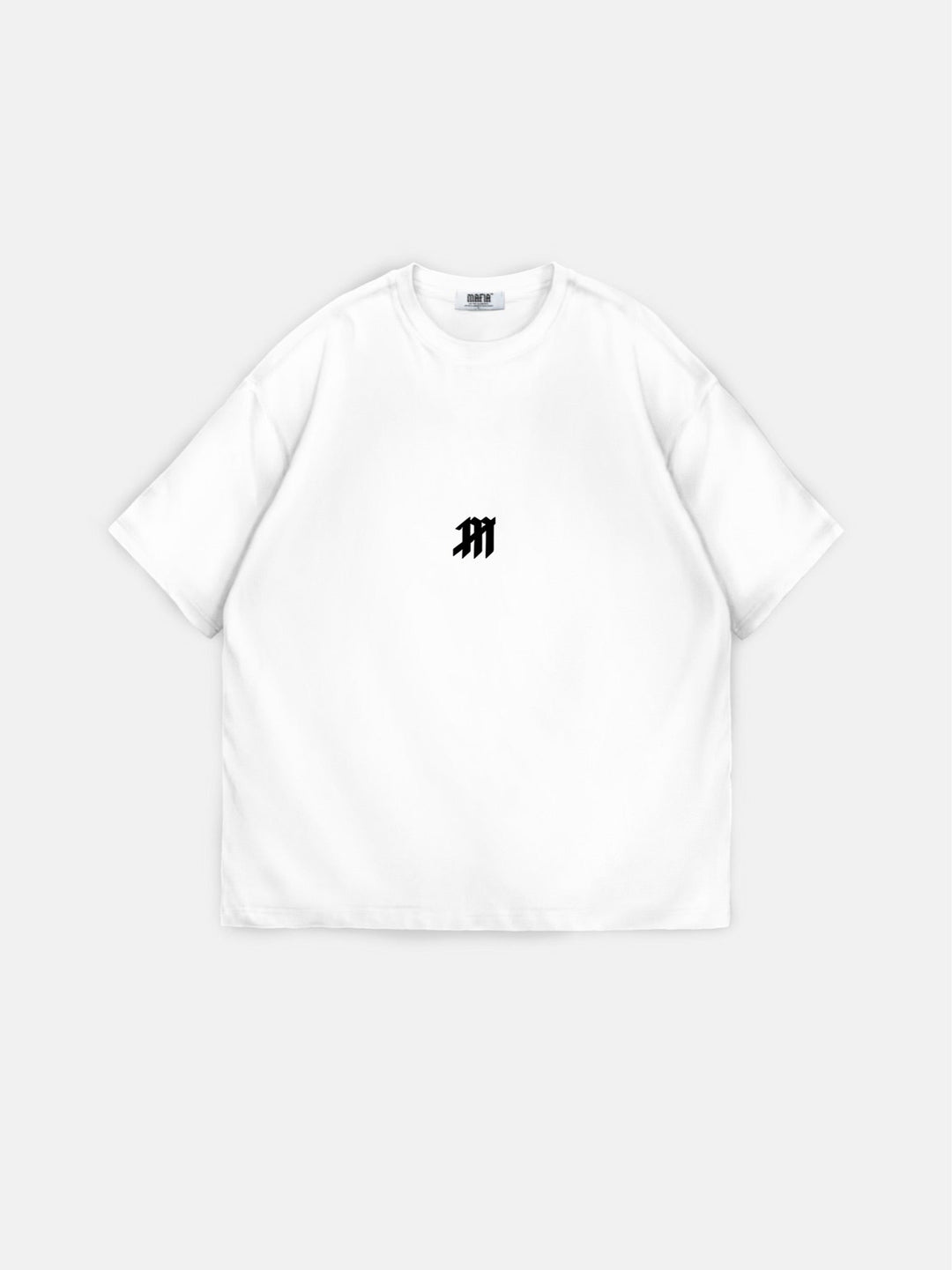 Oversize Mus-T-shirt - Vit och Svart