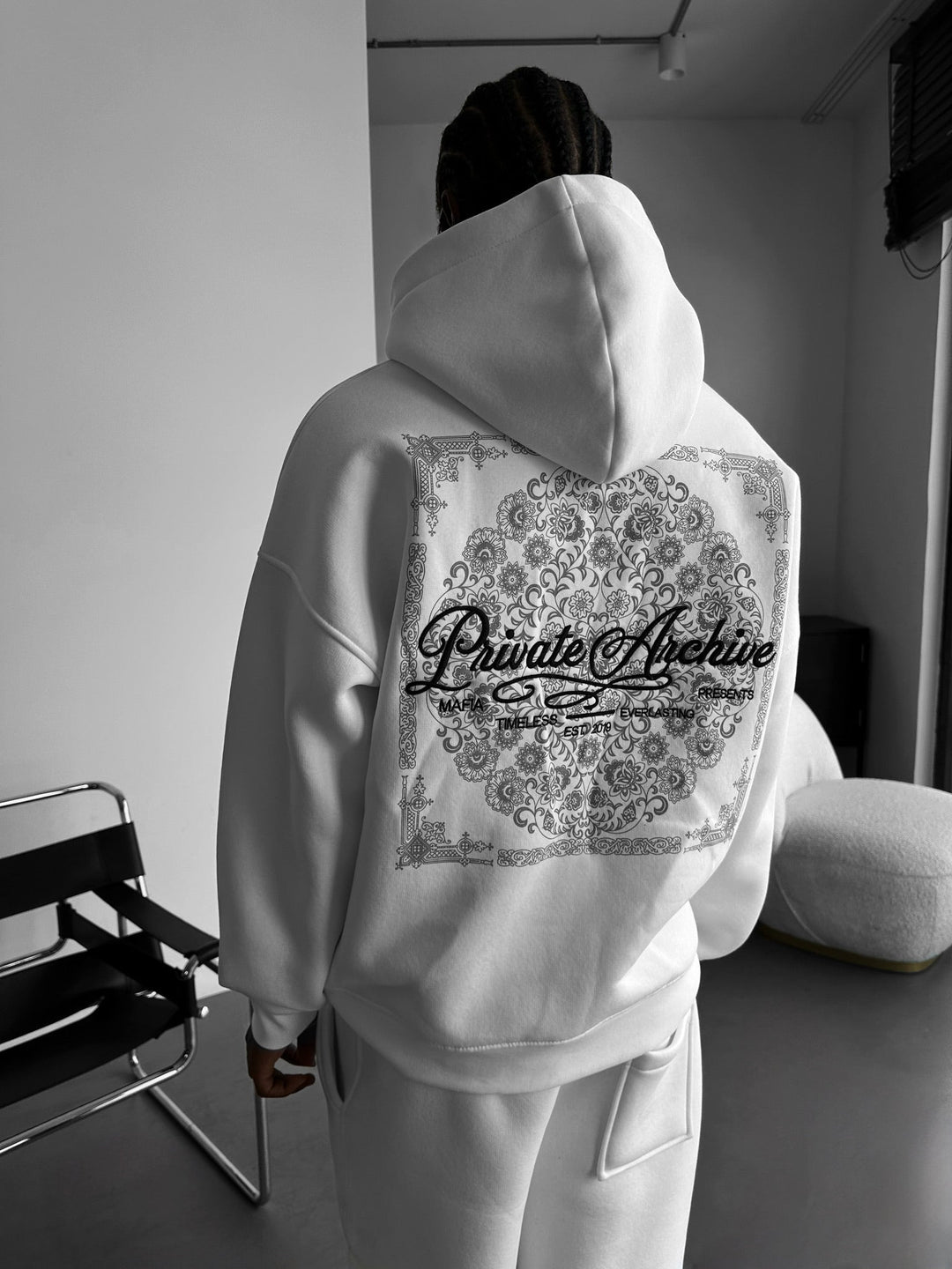 Oversize Privat Arkiv Hoodie - Ecru