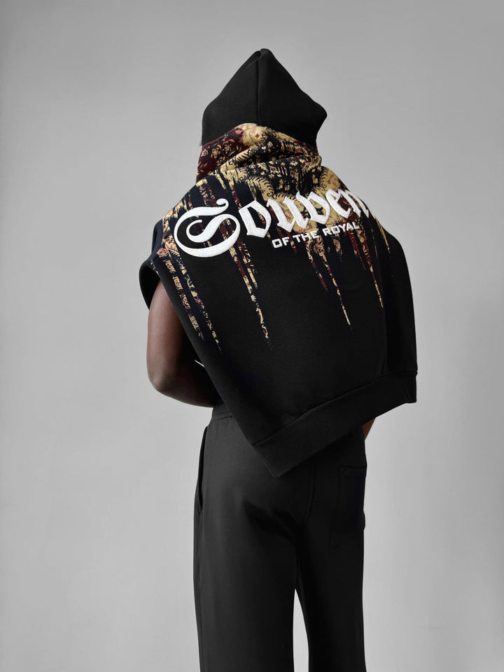 Oversize Souvenir Hoodie - Svart