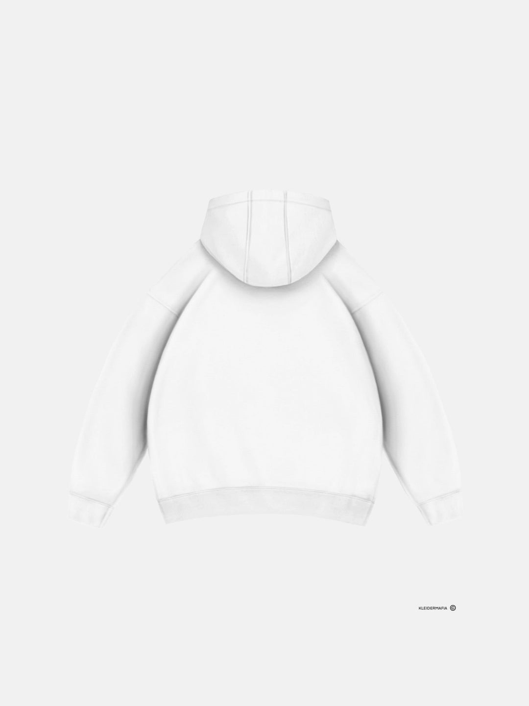Oversize Basic Hoodie - Vit