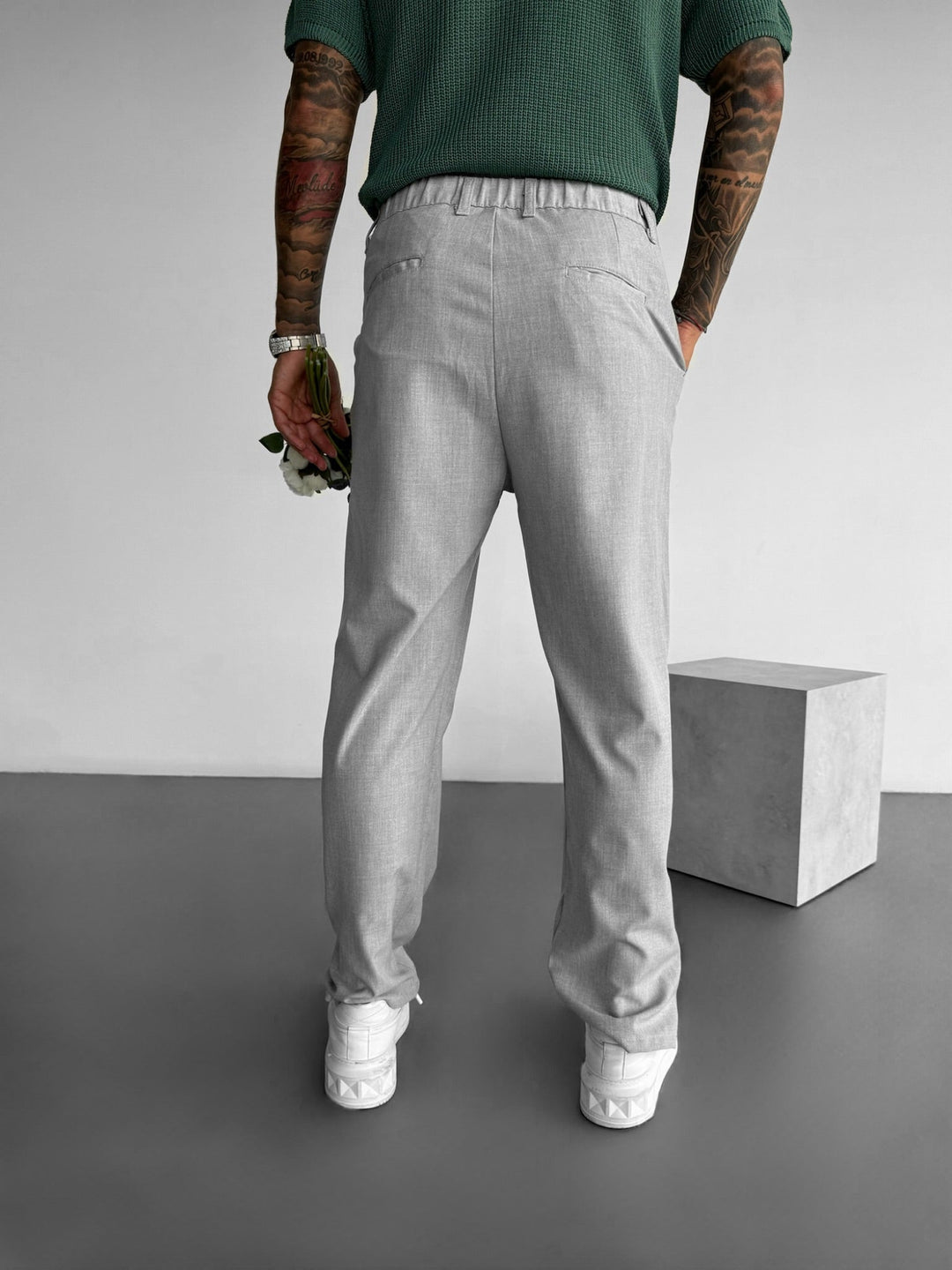 Baggy Chino Byxor - Grå