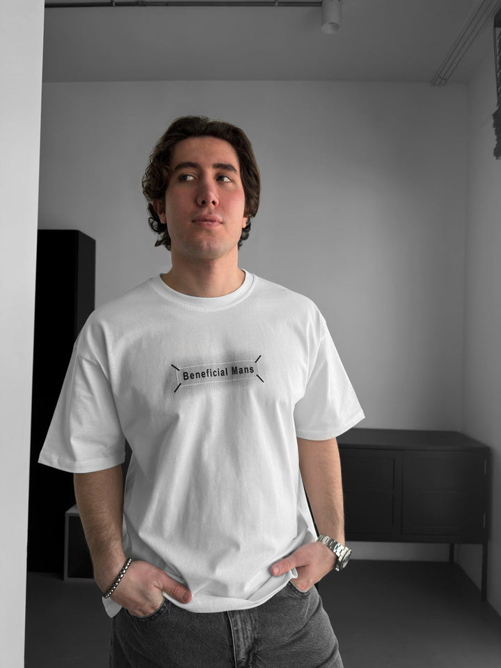 Oversize Fördelaktig T-shirt - Ecru