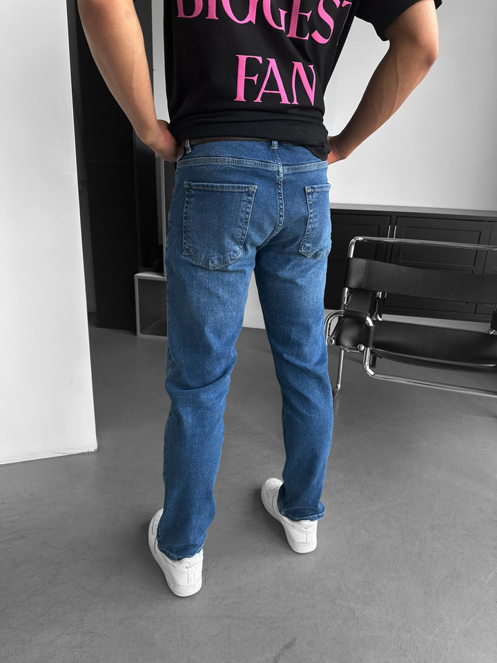 Baggy Fit Jeans - Mörkblå