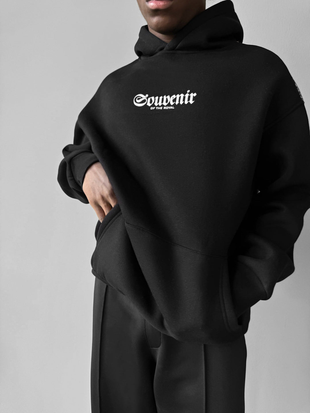 Oversize Souvenir Hoodie - Svart