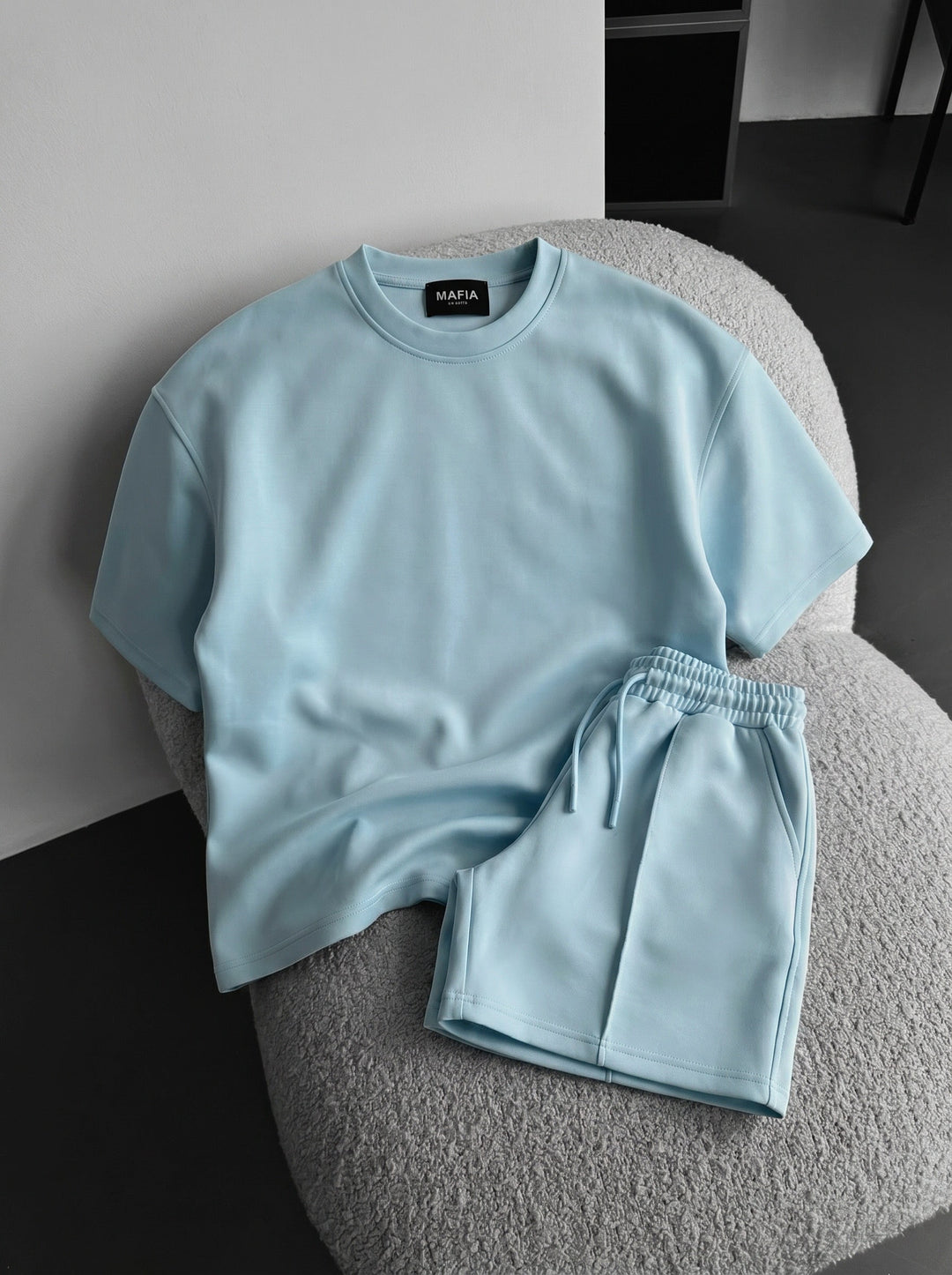 Regular Fit Diver T-shirt - Babyblå