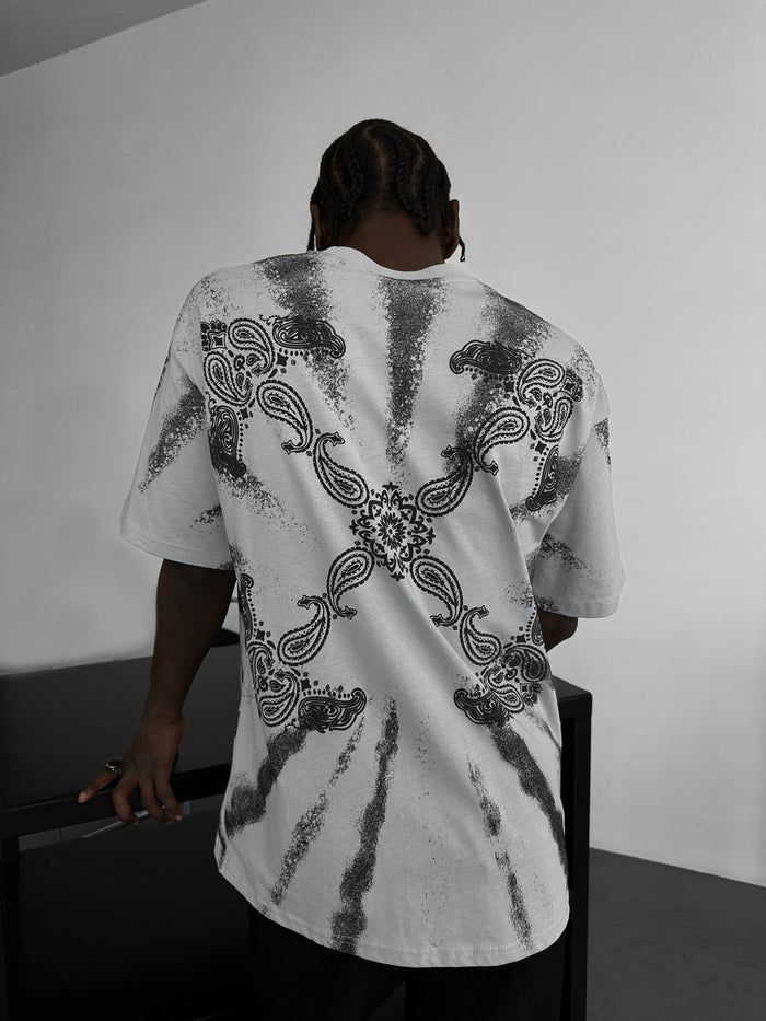 Oversize 'Sacred' T-shirt - Grå