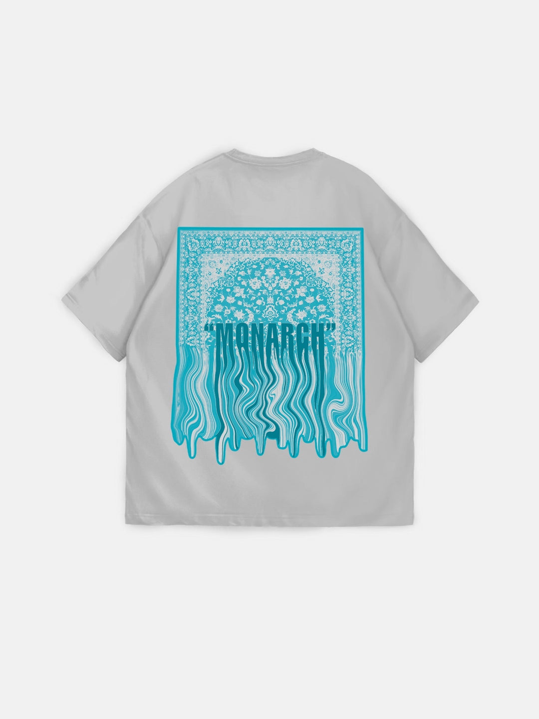 Oversize Monarch T-shirt - Grå och Blå