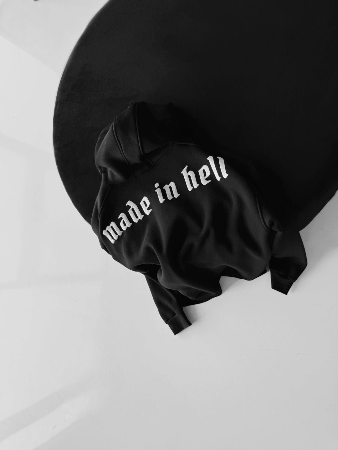 Oversize Made in Hell Hoodie - Svart