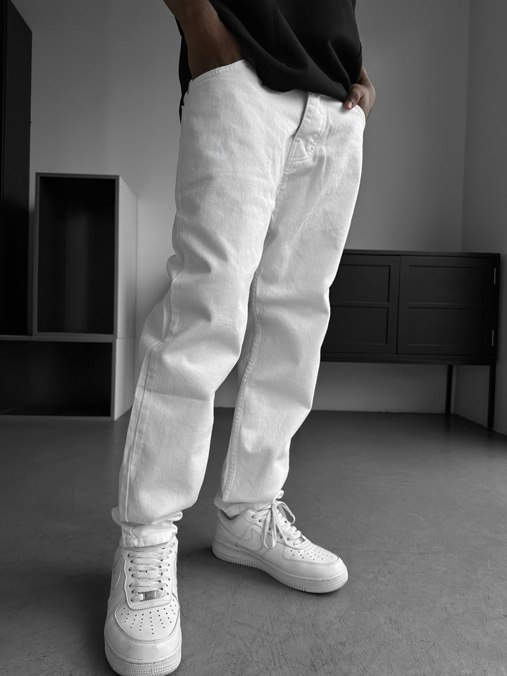Boyfriend Jeans - Vit