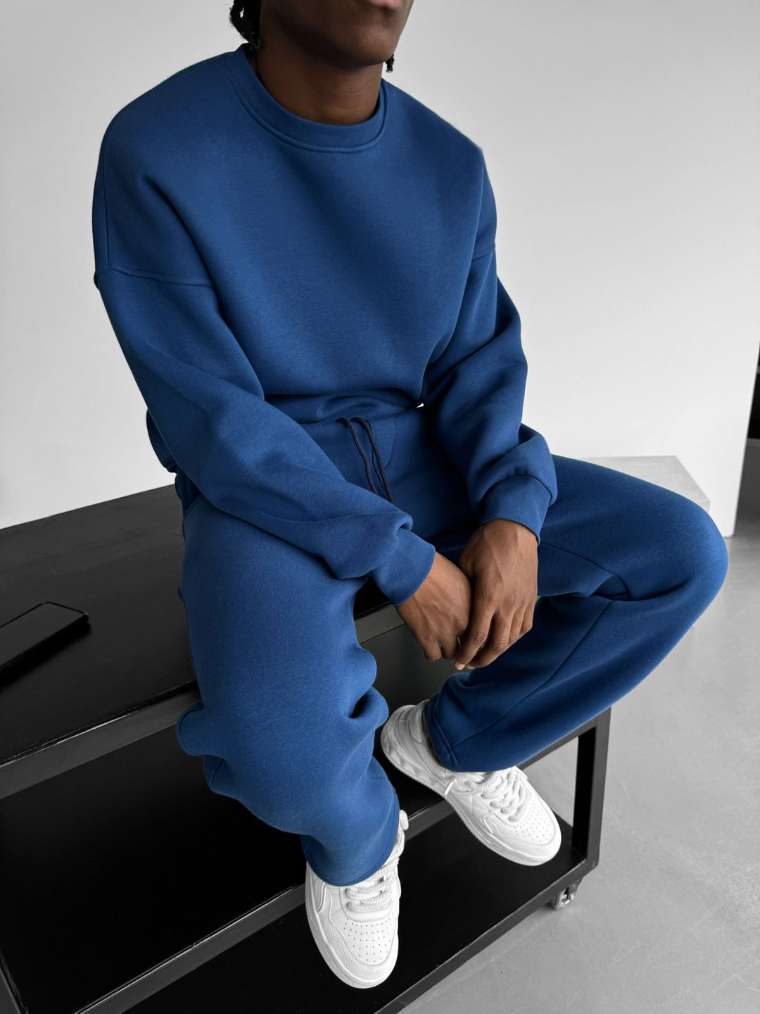 Oversize Basic Tröja - Navy Peony