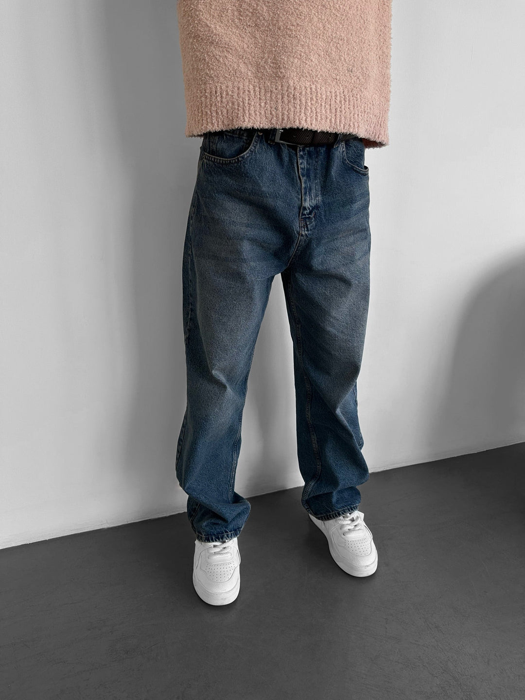 Relax Baggy Fit Jeans - Mörkblå