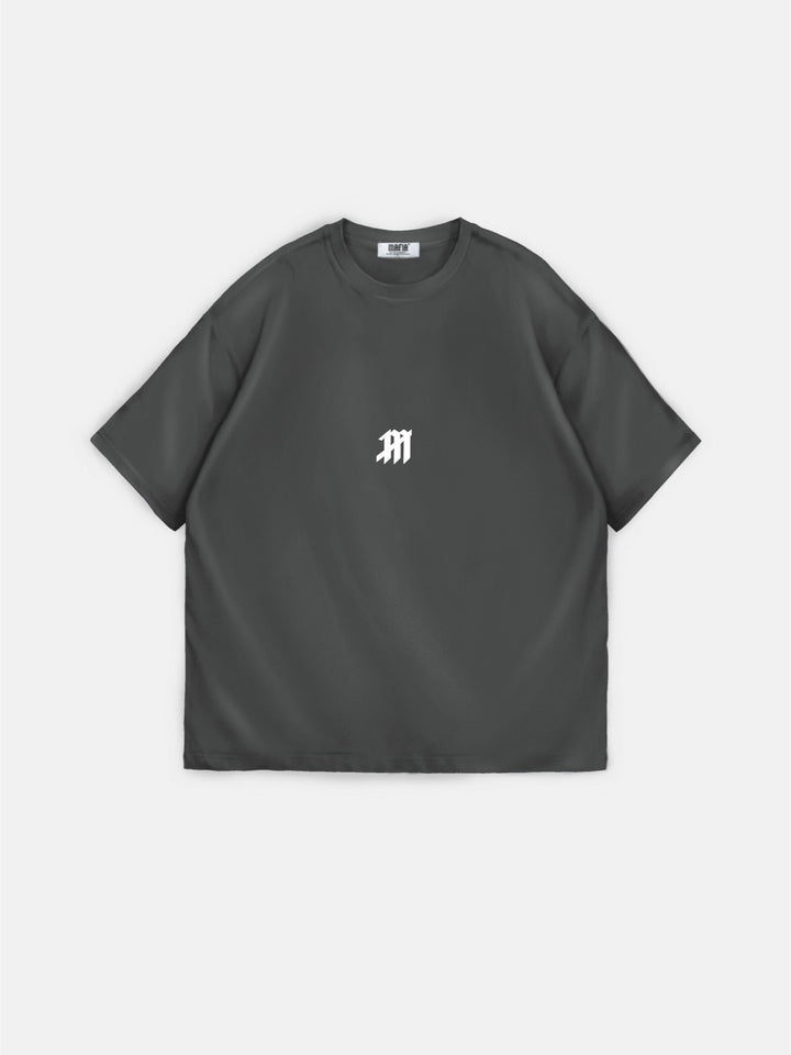 Oversize Mus T-shirt - Antracit