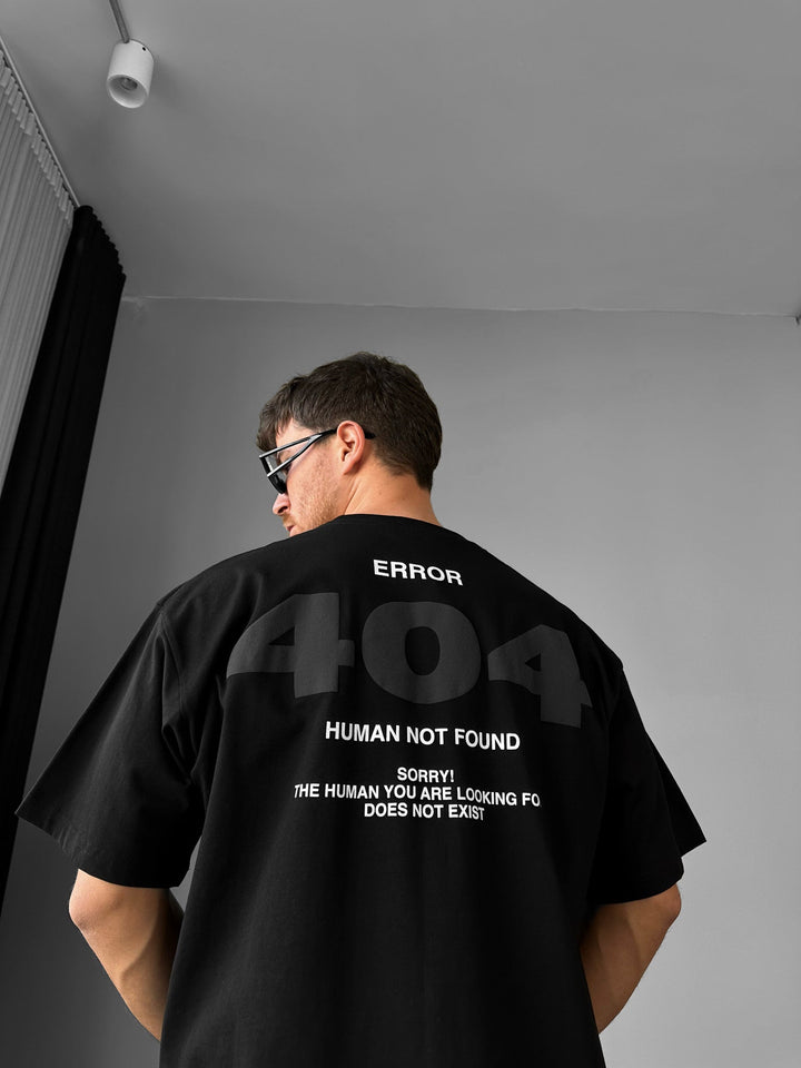 Oversize 404 T-shirt - Svart