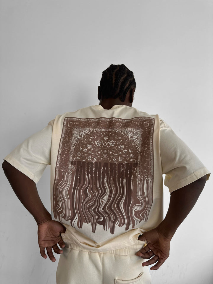 Oversize Monarch T-shirt - Antik Vit