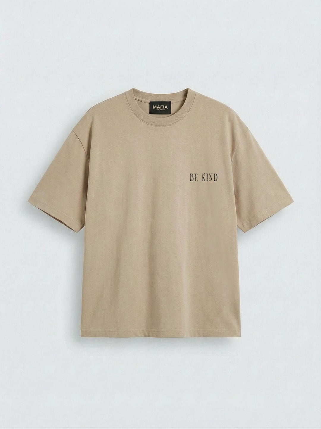 Oversize Be Kind T-shirt - Stone