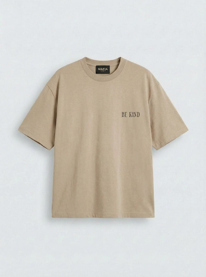 Oversize Be Kind T-shirt - Stone