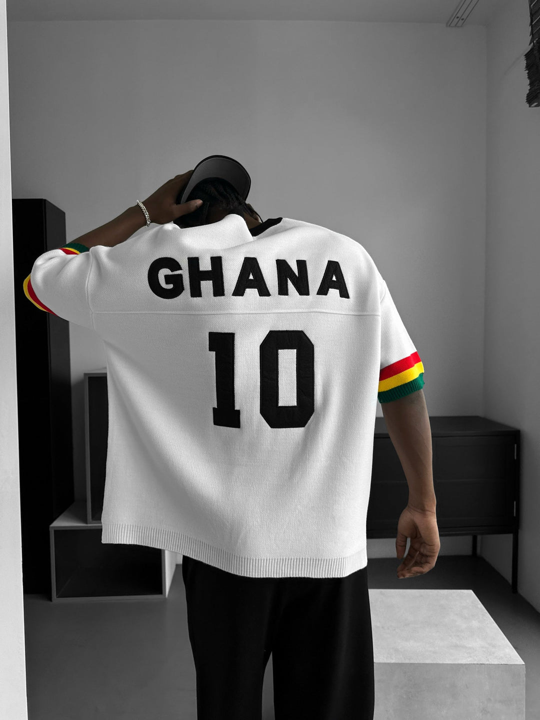 Oversize Ghana Knit T-shirt - Vit