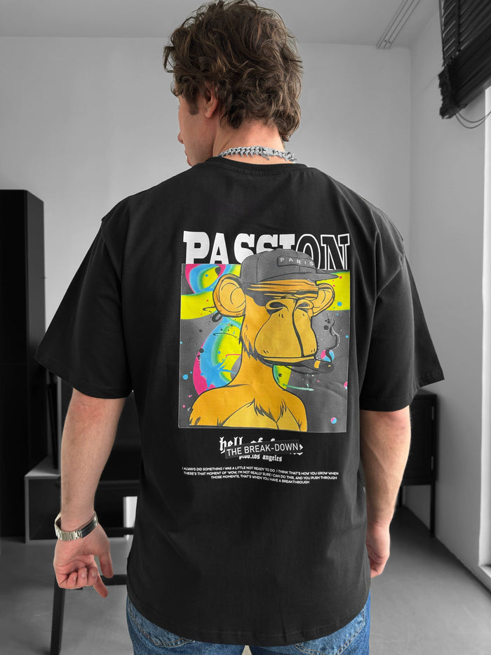 Oversize Passion T-shirt - Svart