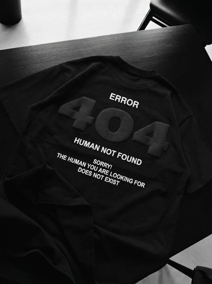 Oversize 404 T-shirt - Svart