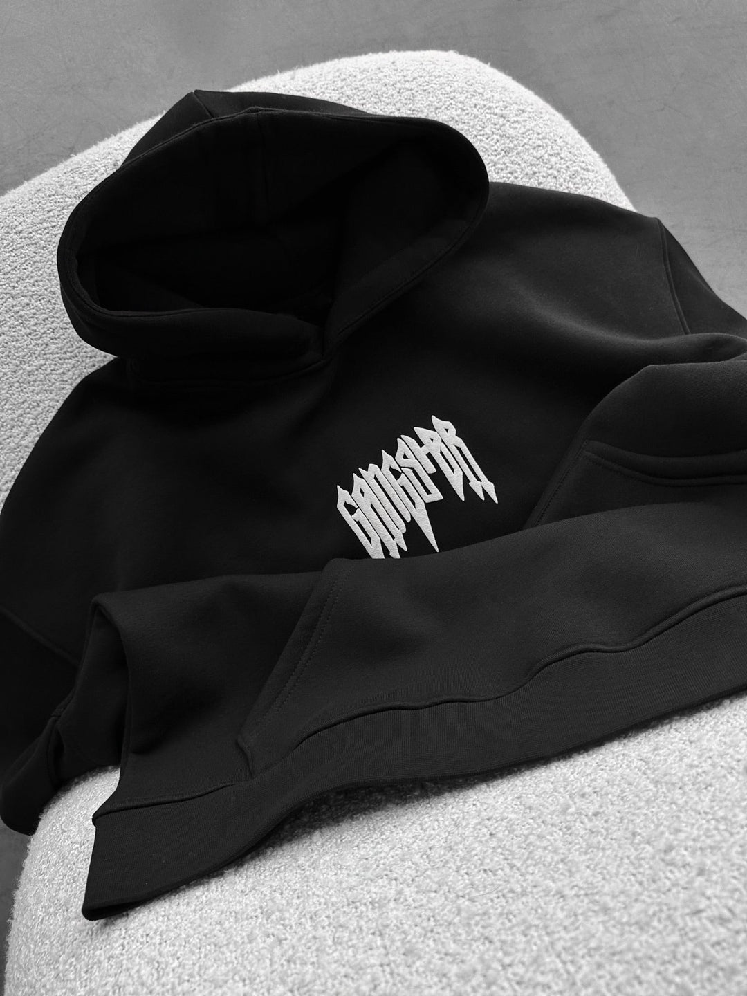 Oversize Gangster Hoodie - Svart