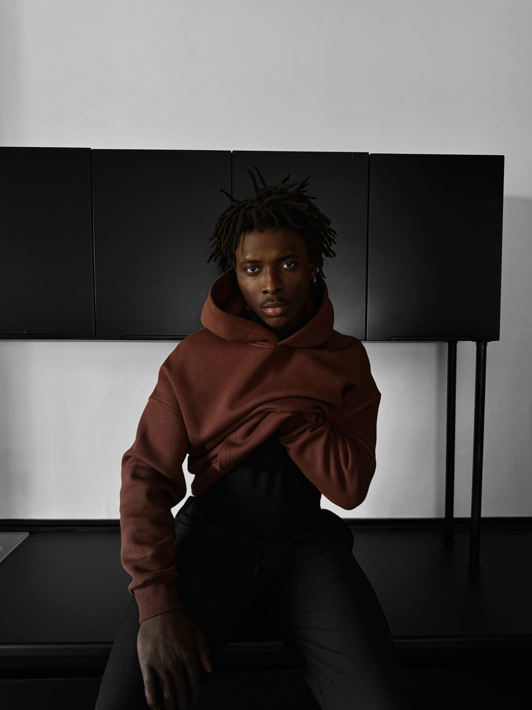 Oversize Basic Hoodie - Chokladbrun