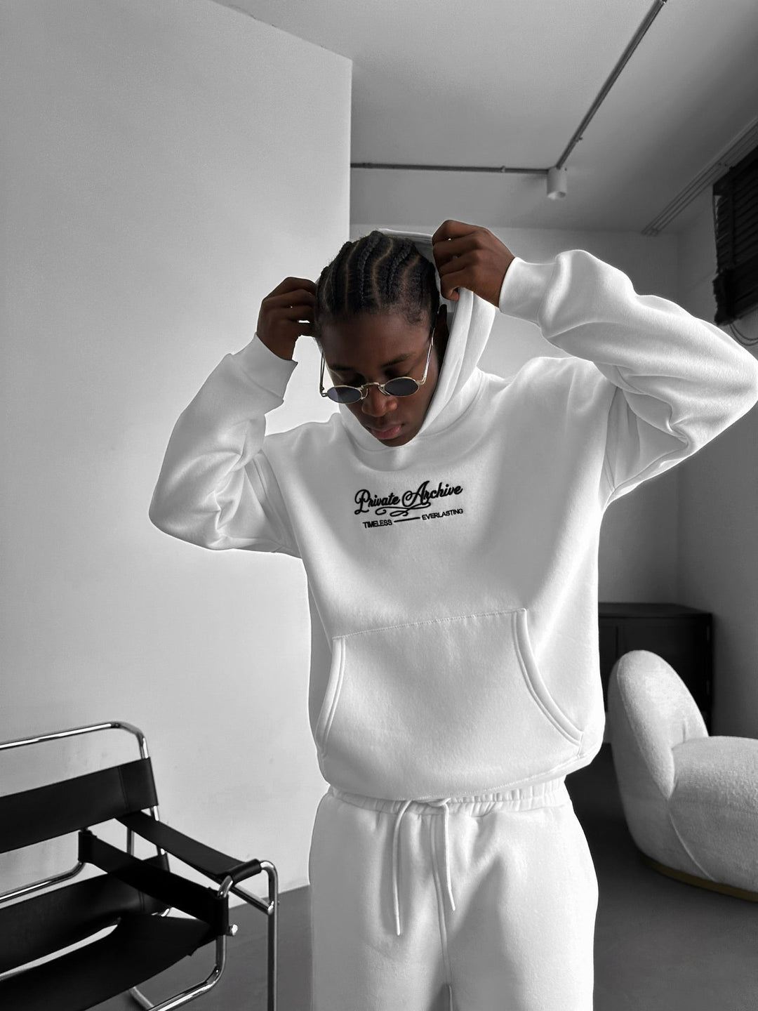 Oversize Privat Arkiv Hoodie - Ecru