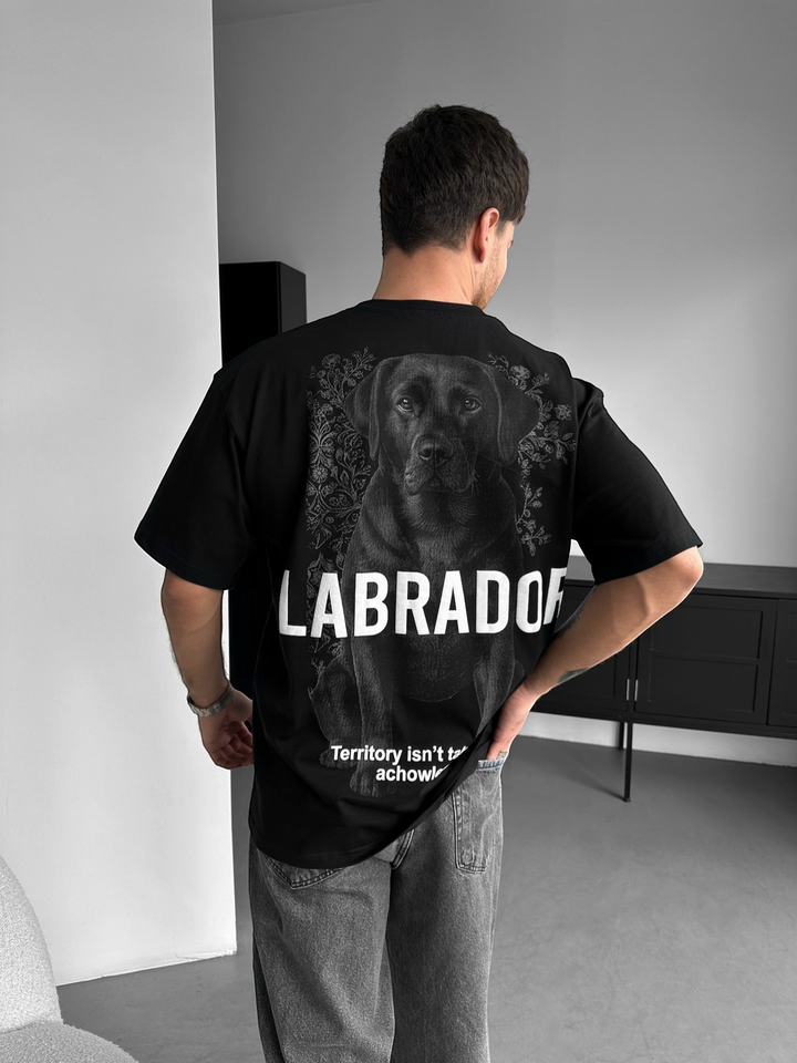 Oversize Labrador T-shirt - Svart