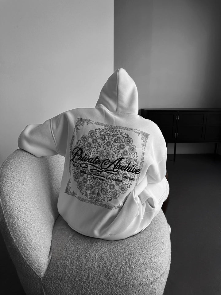 Oversize Privat Arkiv Hoodie - Ecru