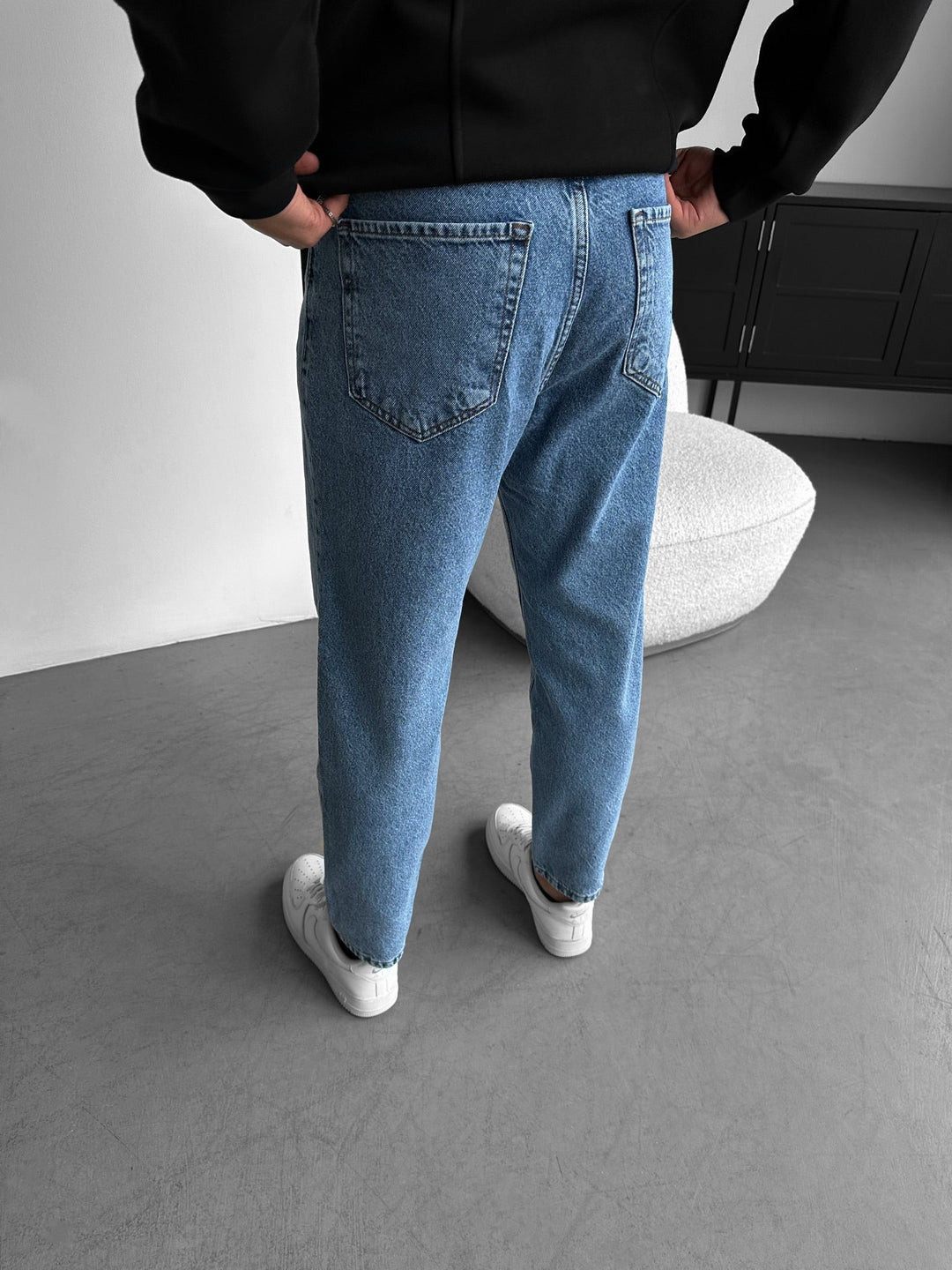 Kille Tvättade Trasiga Jeans - Ljusblå