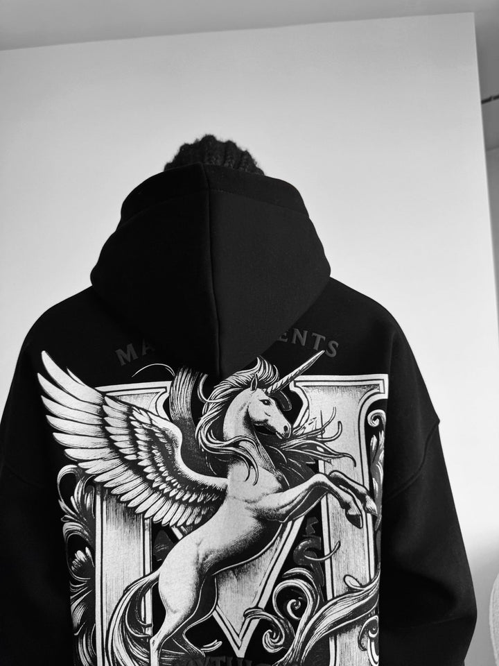 Oversize Creatures Hoodie - Svart