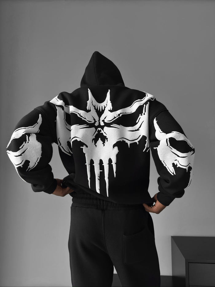 Oversize Ghost Hoodie - Svart