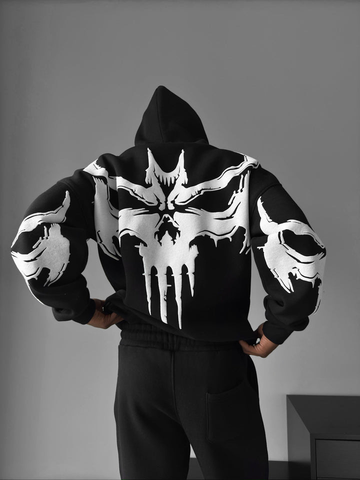Oversize Ghost Hoodie - Svart