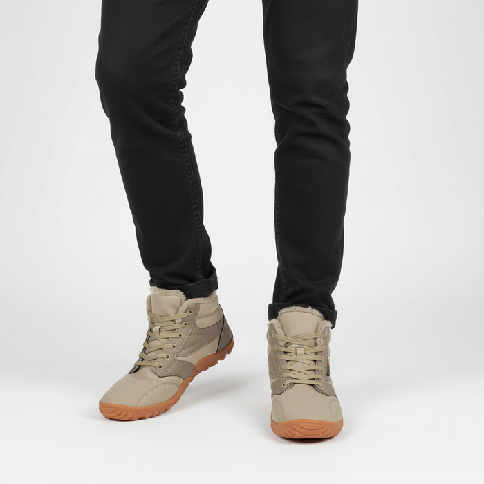 Herr Fodrade Höga Sneakers med Halkfri Sula för Vinter
