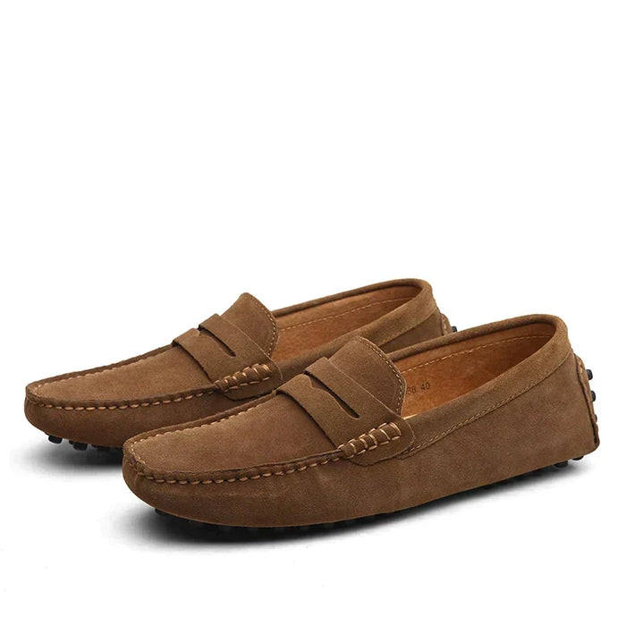 Herr Loafers i Mocka Penny Loafer Driving Style