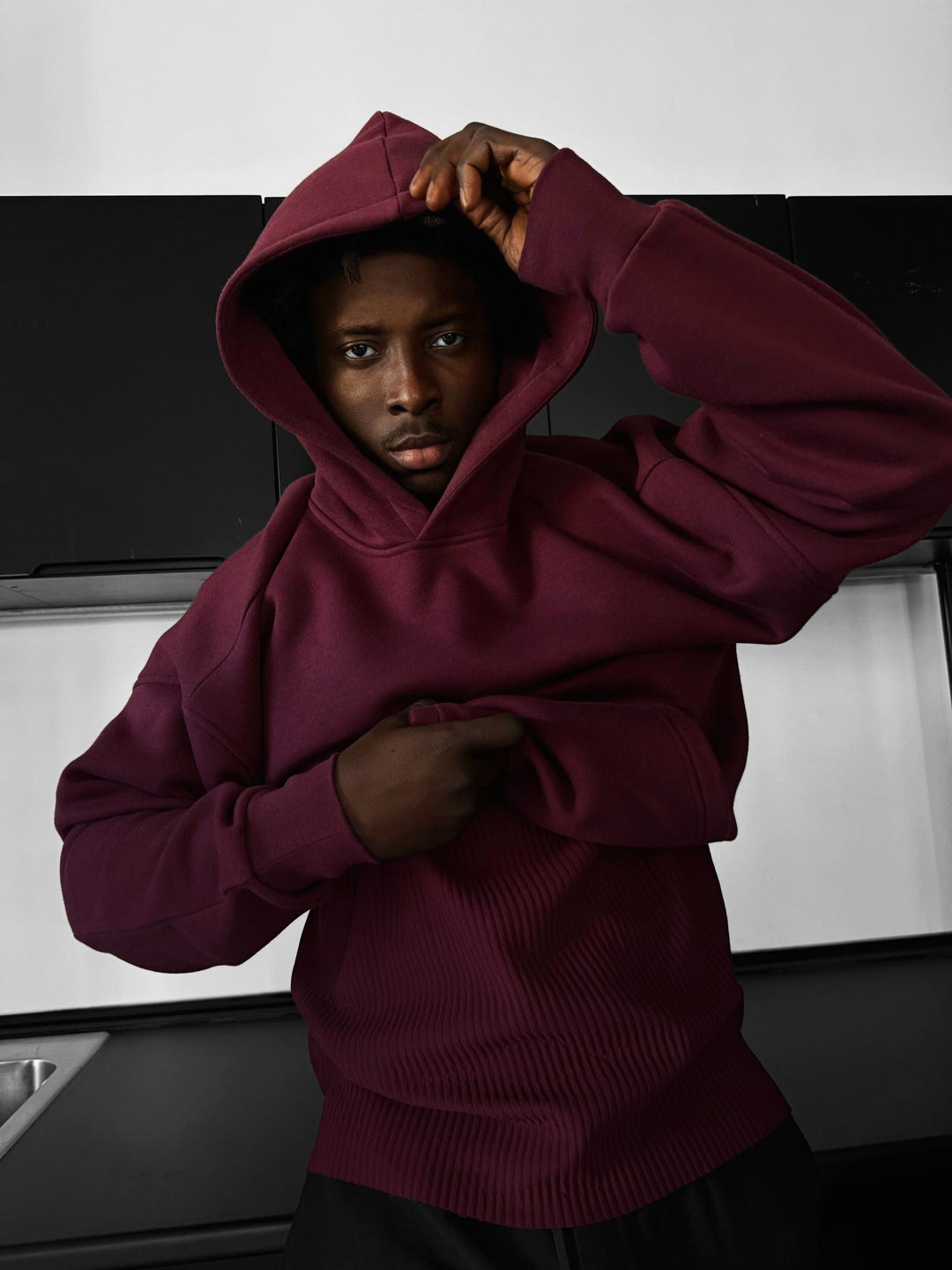 Överdimensionerad Basic Hoodie - Port Royale