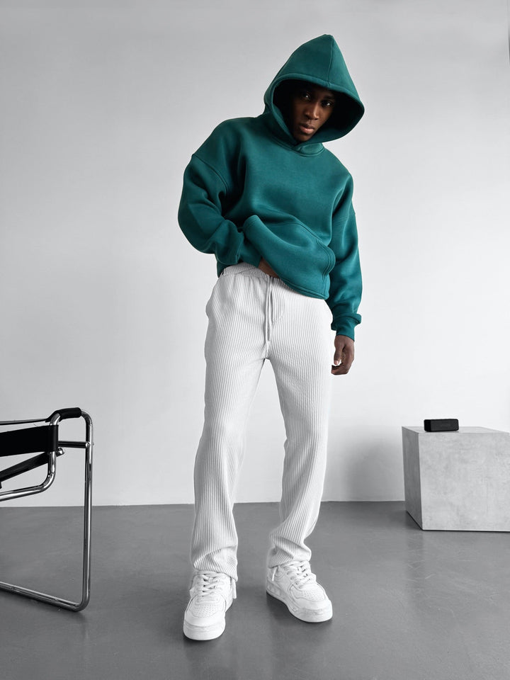 Oversize Basic Hoodie - Havsgrön