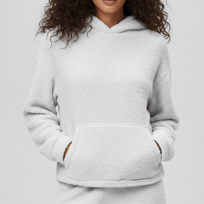 Dam Loungewear-set med Huva och Känguruficka