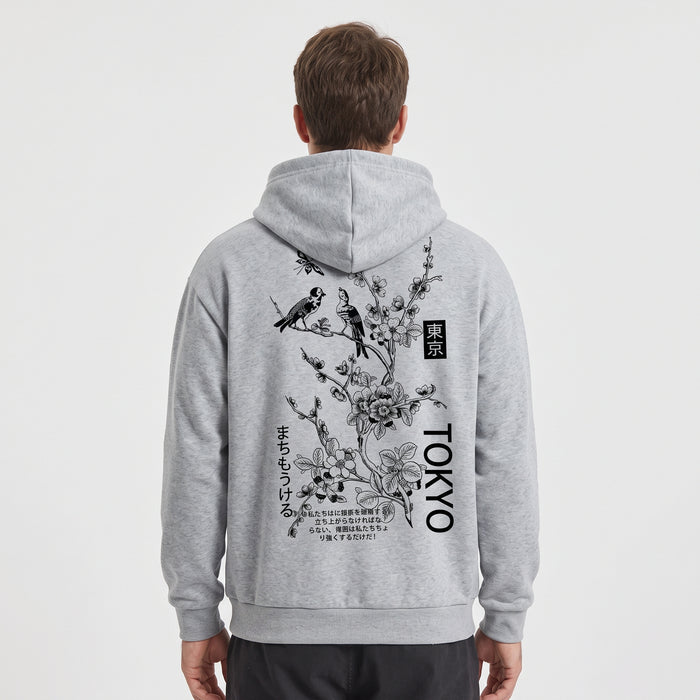 Oversize 'Royal Essence' Hoodie - Vit