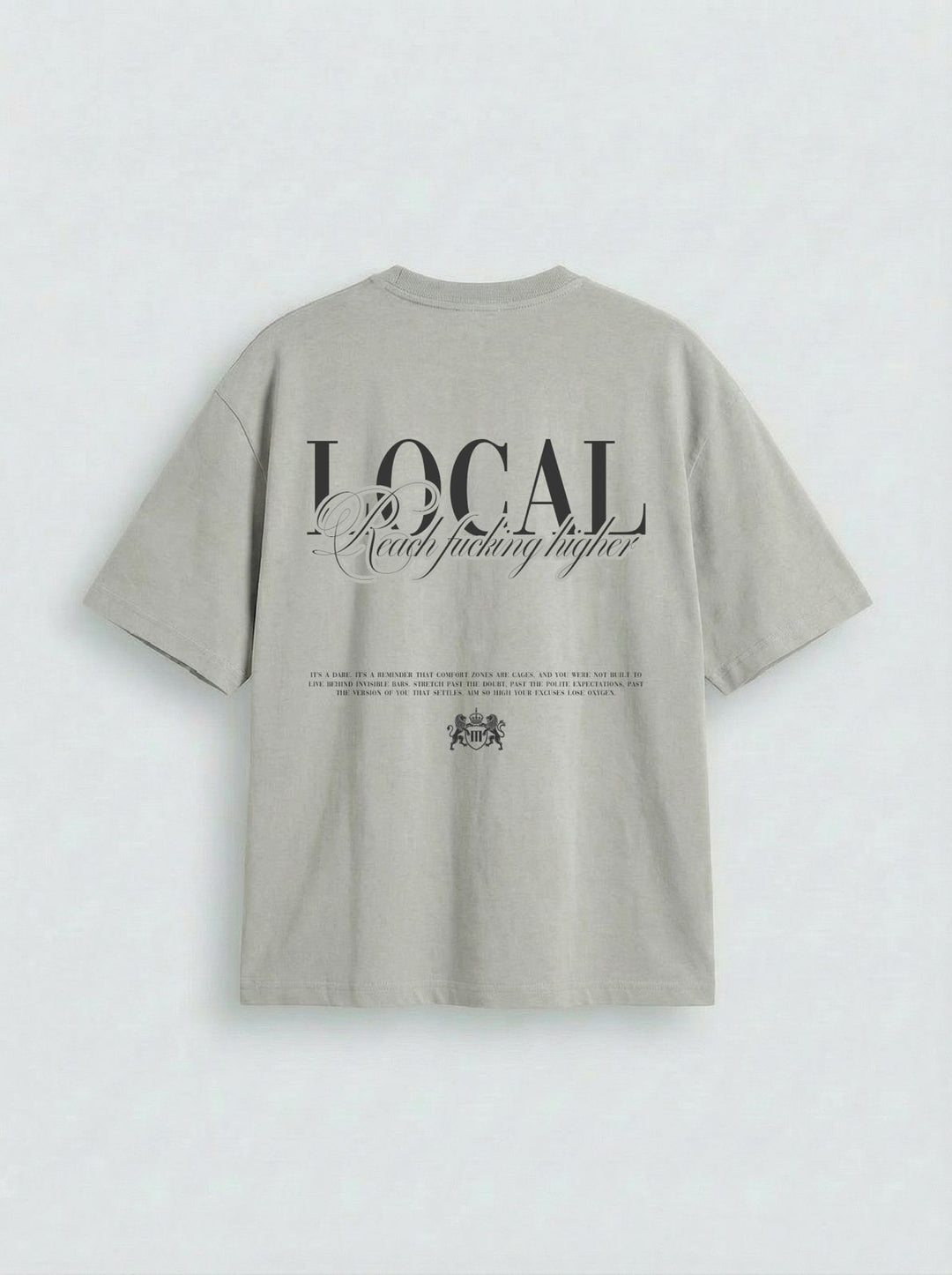 Oversize Lokal T-shirt - Grå