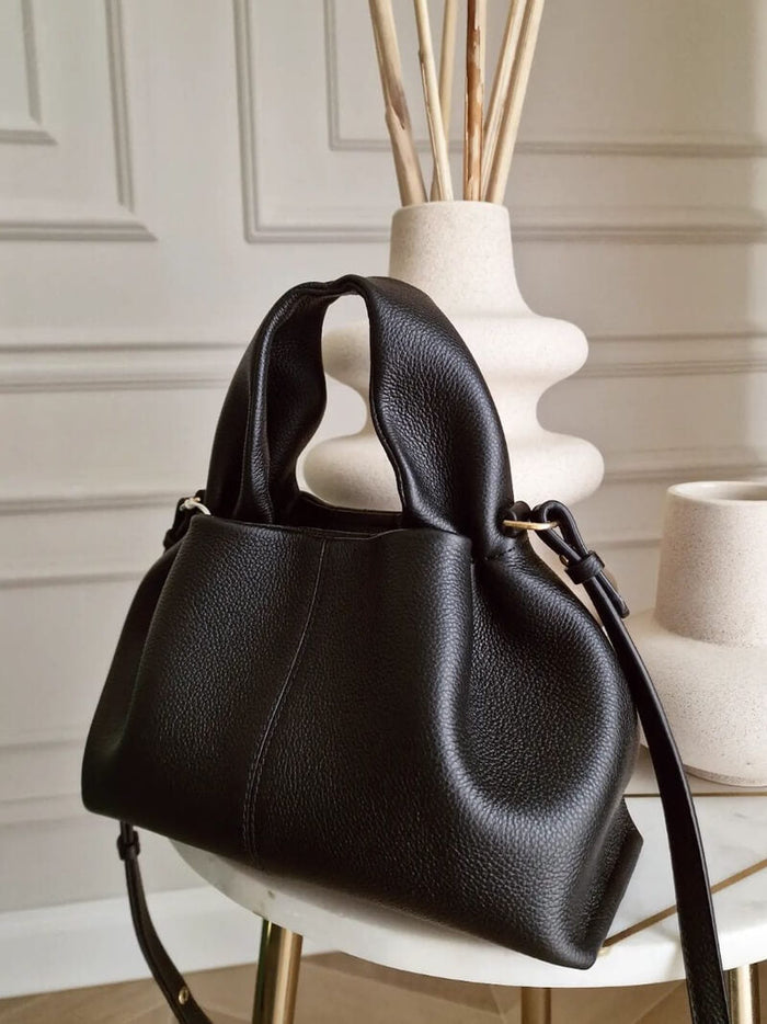 Dam Droppformad Handväska med Lång Axelrem och Dragkedja