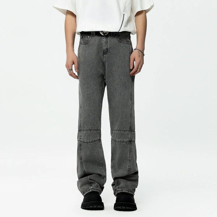 Avslappnade Baggy Panel Jeans