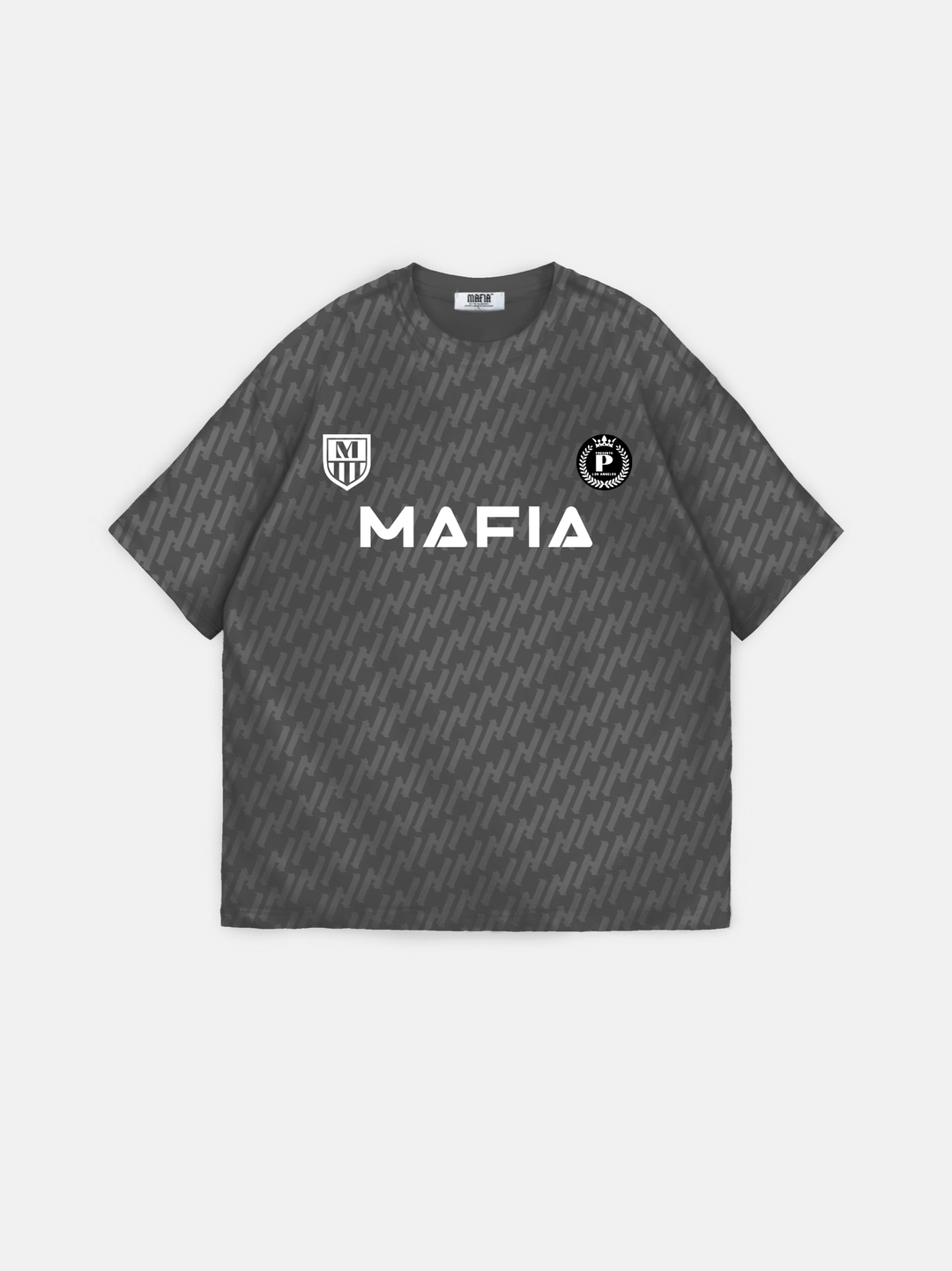 Oversize Mafia Tröja T-Shirt - Antracit