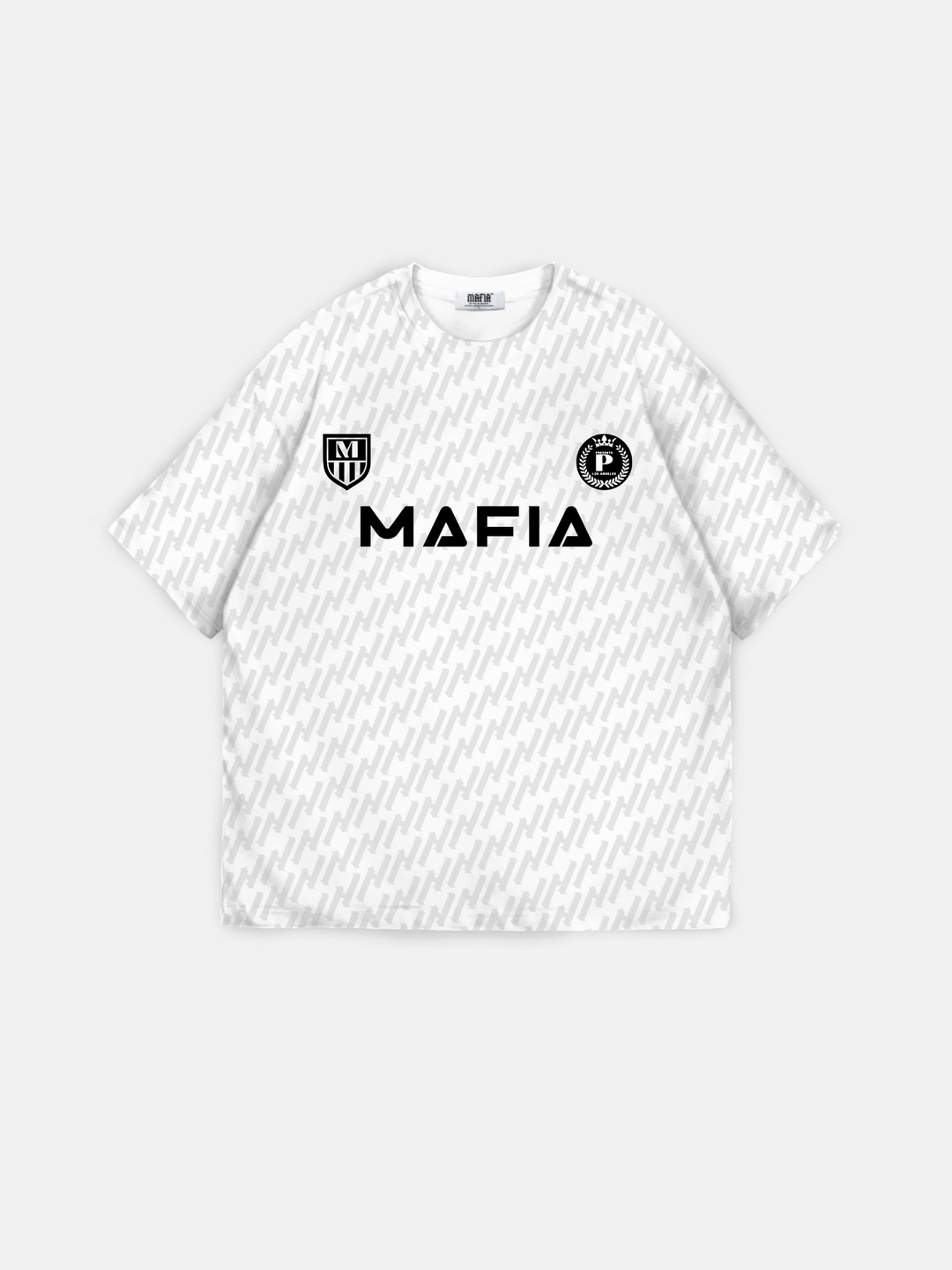 Oversize Mafia Tröja T-Shirt - Vit