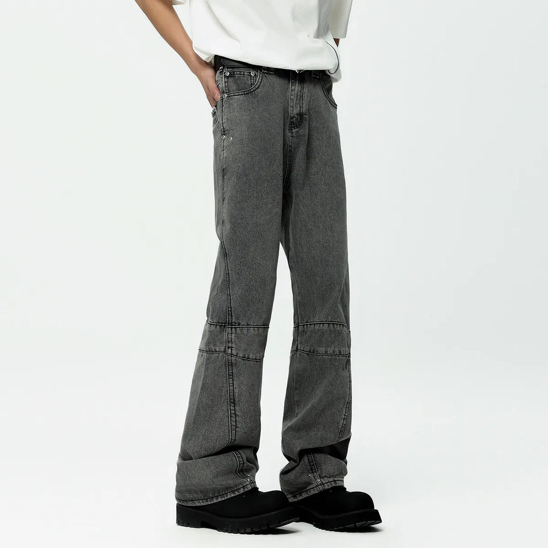 Avslappnade Baggy Panel Jeans