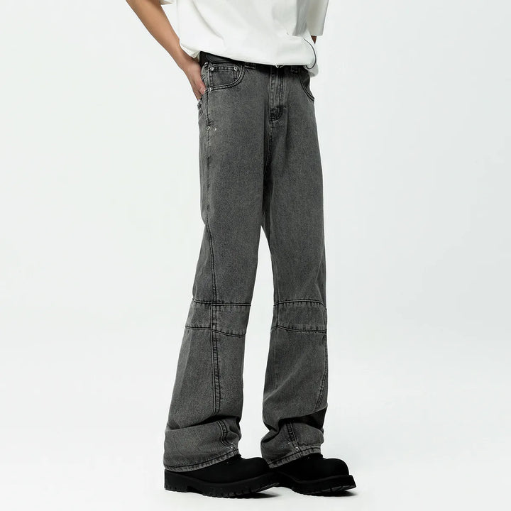Avslappnade Baggy Panel Jeans