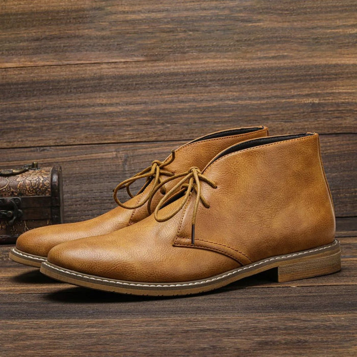 Herr Chukka Boots med Snörning och Låg Skaftdesign